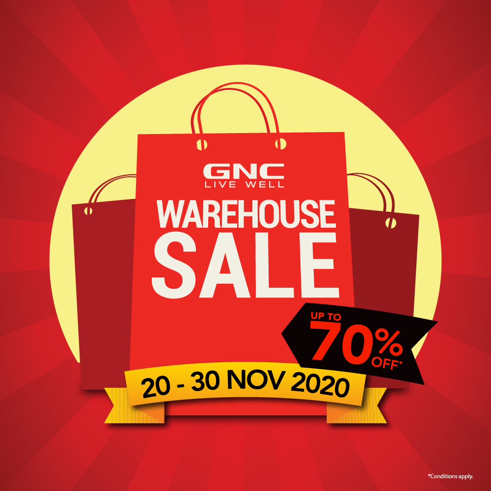 GNC Black Friday Warehouse SALE 2020 Main Place Mall